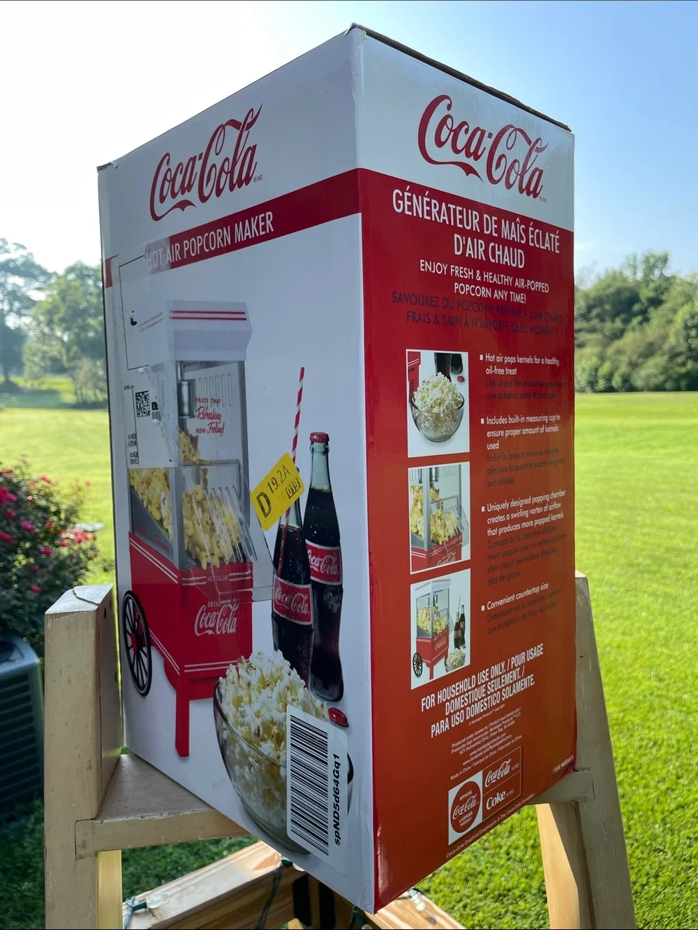 Coca Cola Red Retro Popcorn Air-Popper Machine Party Decor